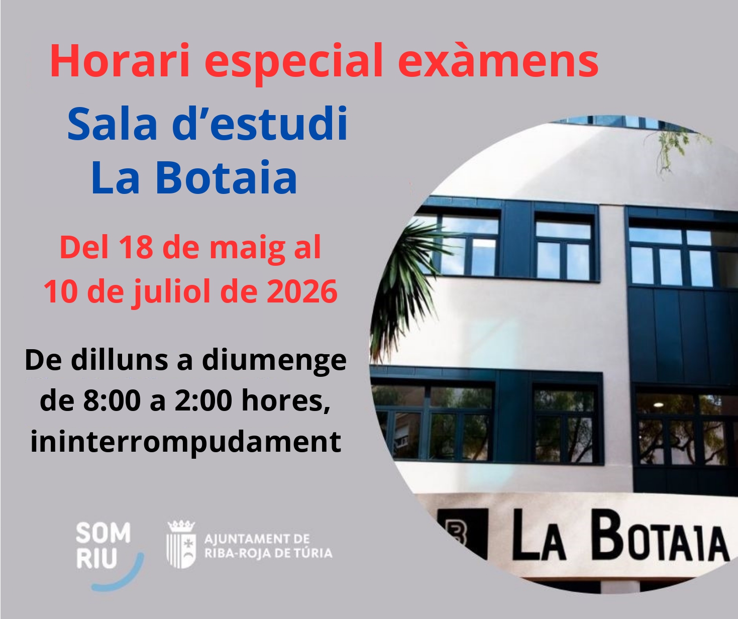 SALA DE ESTUDIO "LA BOTAIA"