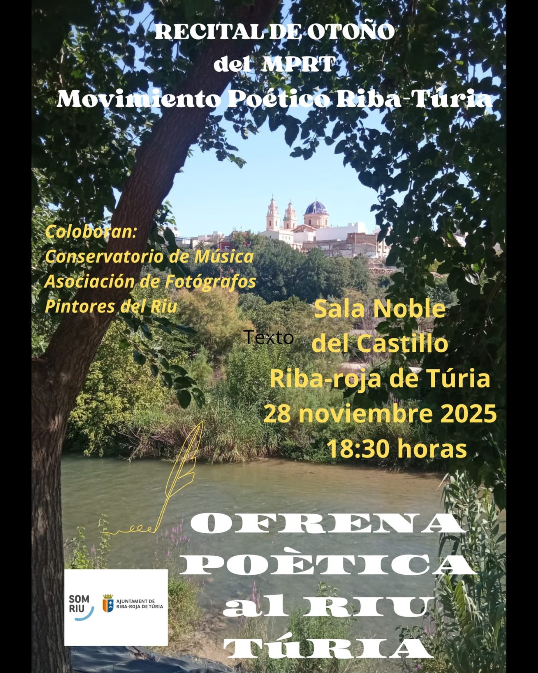 Moviment poètic de Riba-roja presenta el "Recital de otoño"