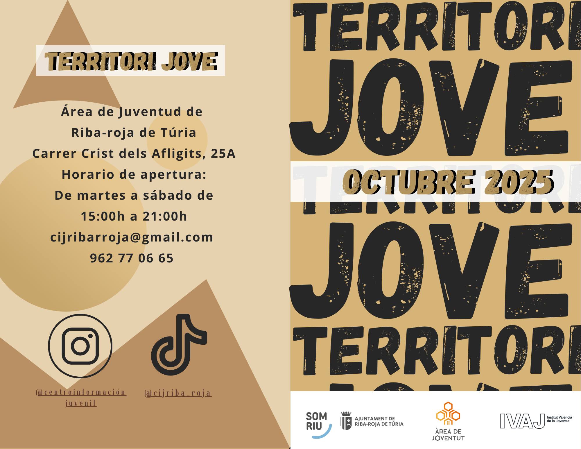 Programació d'octubre en Territori Jove
