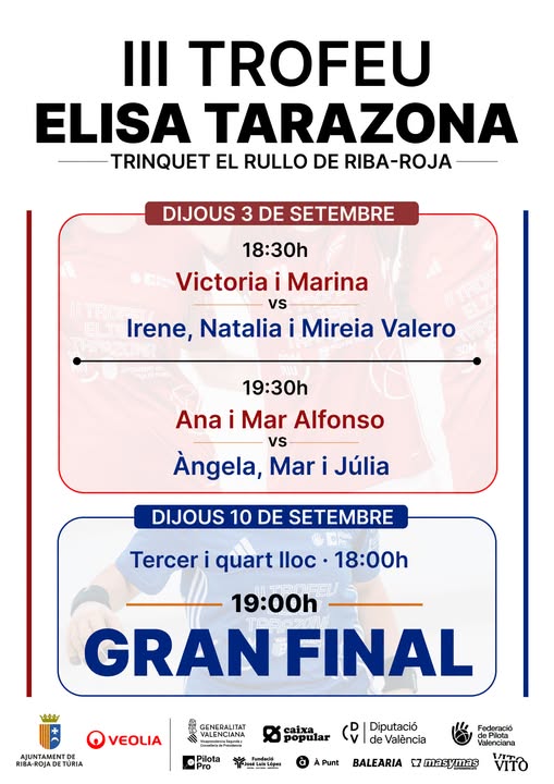 III Trofeo de pilota femenino Elisa Tarazona