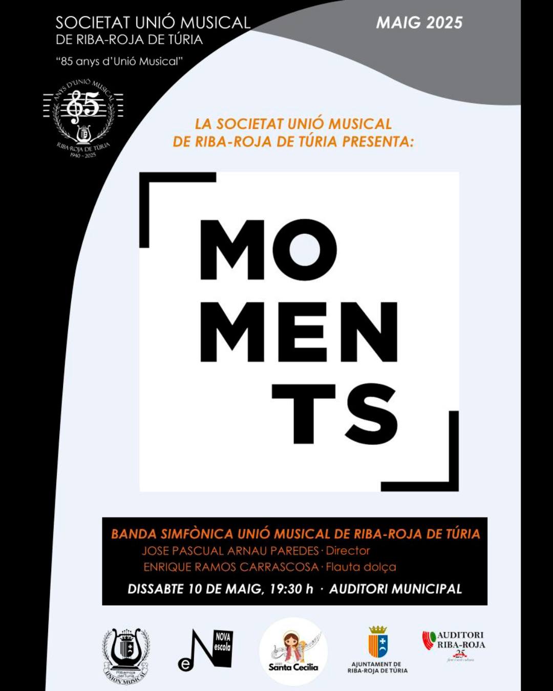 Concierto "Moments" por la Banda Sinfónica Unión Musical de Riba-roja de Túria