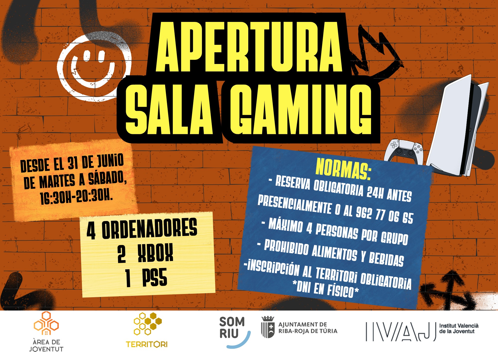 Obrim la Sala Gaming en el Territori Jove.