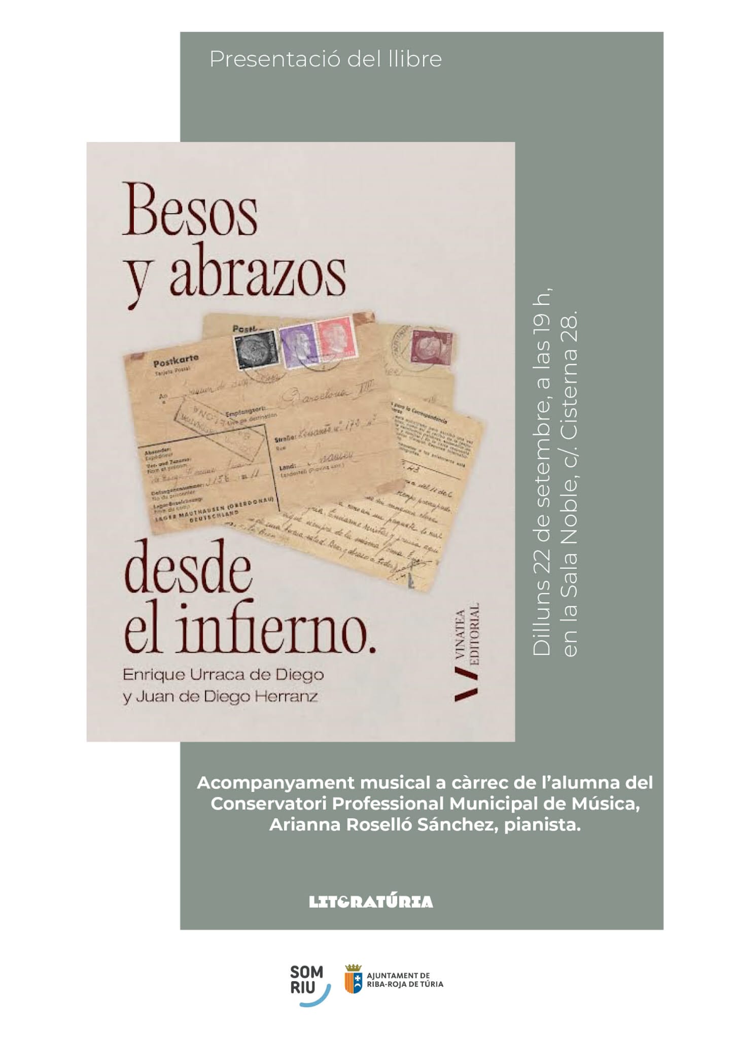 Presentació del llibre "Besos y abrazos desde el infierno"