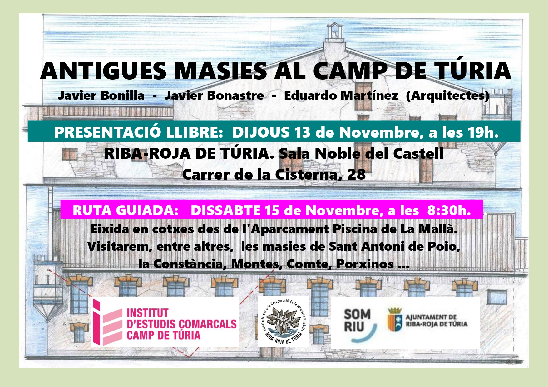 Presentación del libro "Antiguas masías en el Campo de Túria" y ruta guiada