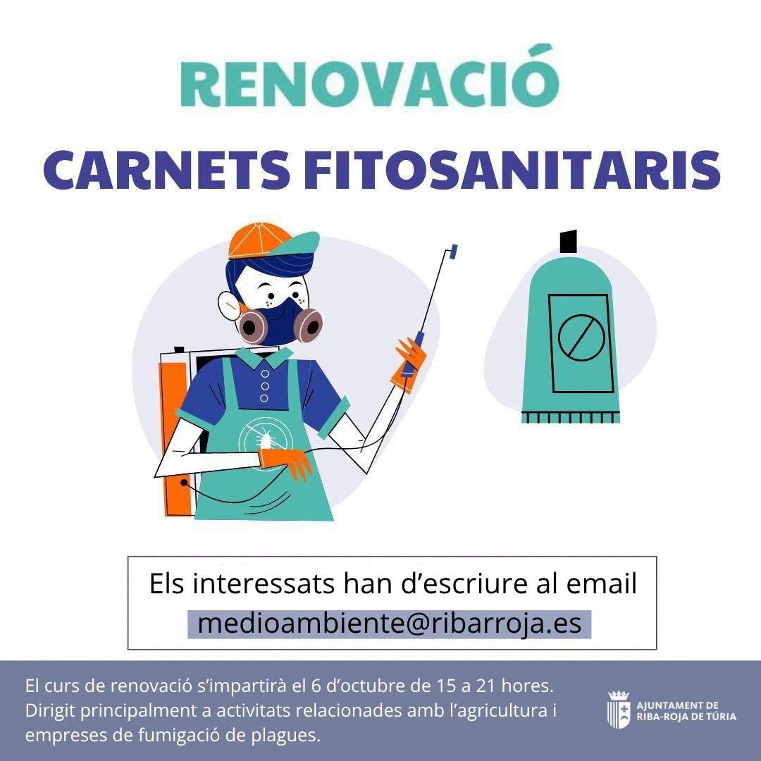 Renovación carnets fitosanitarios