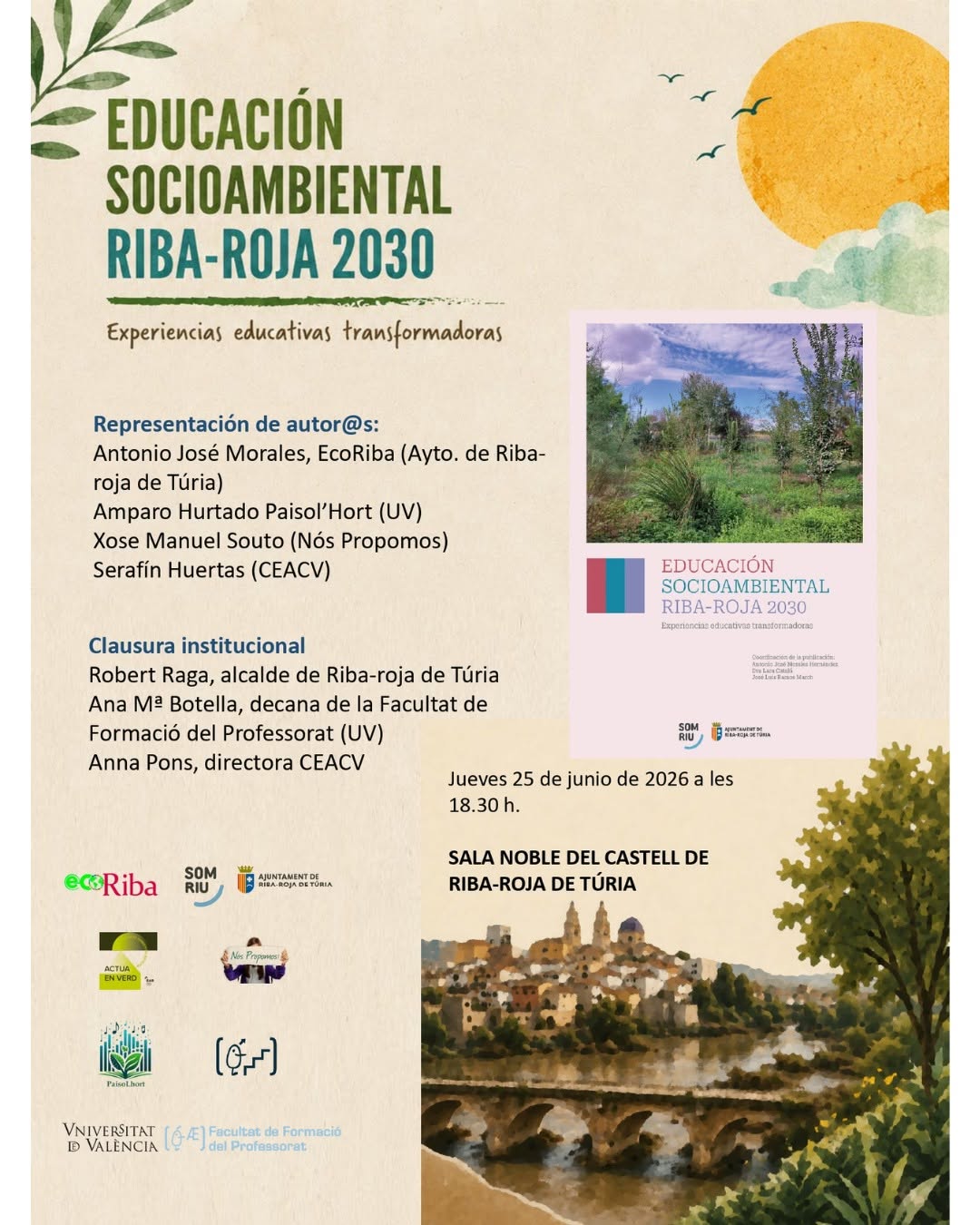 Presentació del llibre "Educación socioambiental Riba-roja 2030. Experiencias educativas transformadoras"