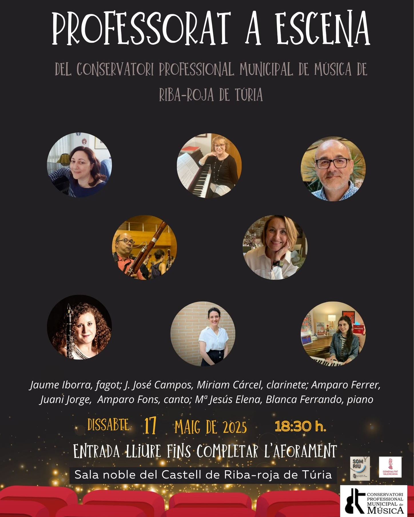 Concert "Professorat a escena" del Conservatorio Professional Municipal de Música de Riba-roja de Túria