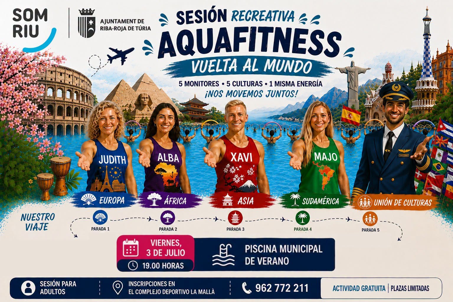 Aquafitness en la Piscina de Verano