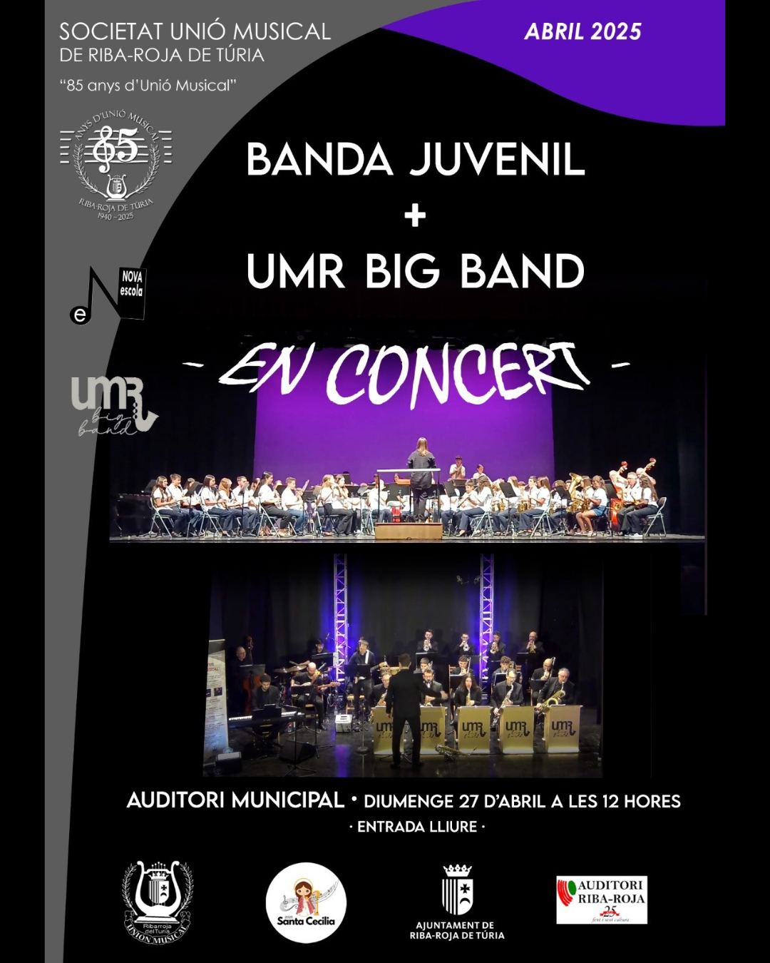 Concert Banda Juvenil i la UMR Big Band 