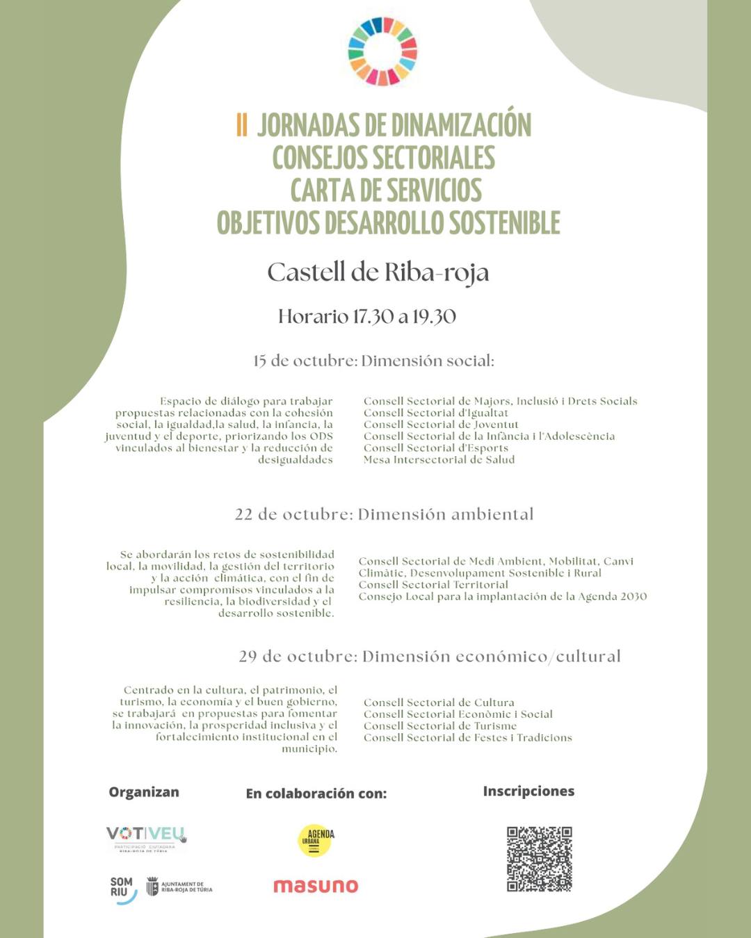 II Jornades de Dinamització de Consells Sectorials, Carta de Serveis i ODS