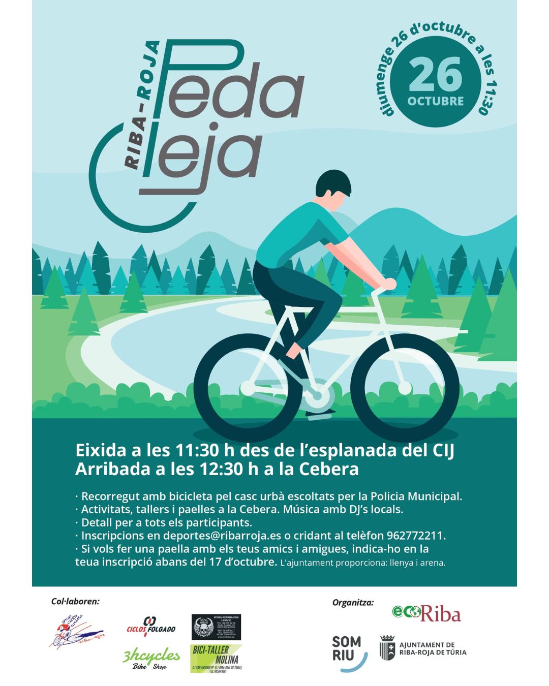 Riba-roja Pedaleja. El diumenge 26 d'octubre